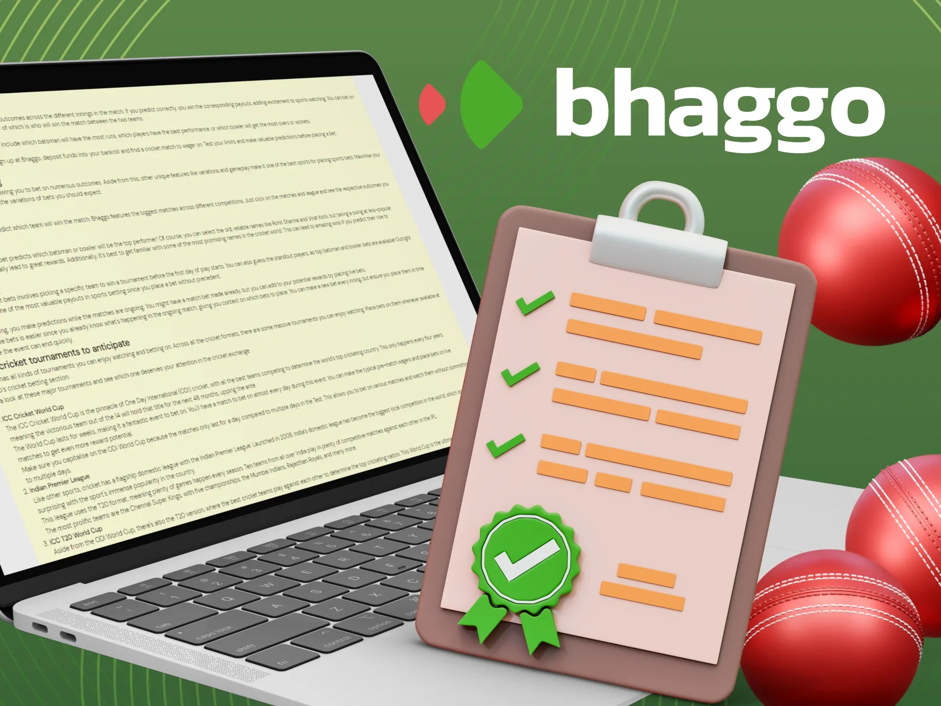 Bhaggo ক্রিকেট বাজির নিয়ম।
