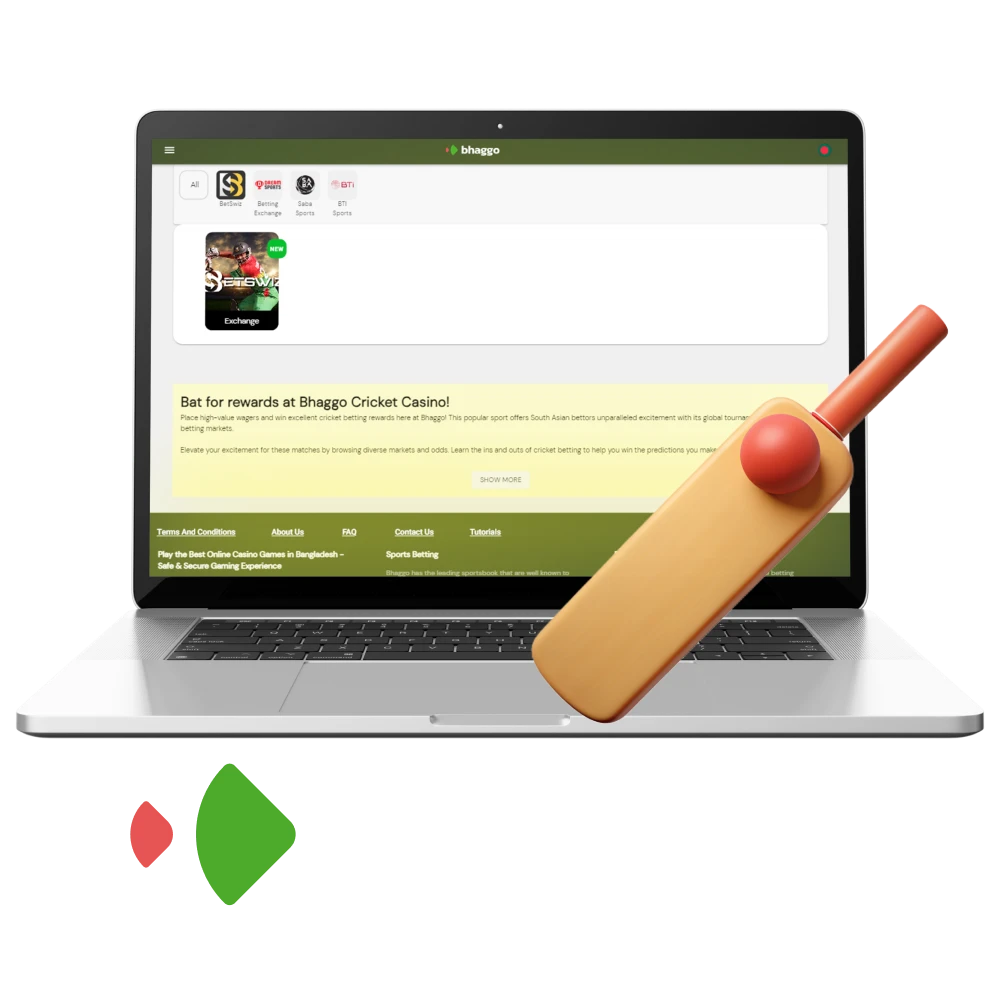 ক্রিকেট বাজির জন্য Bhaggo প্ল্যাটফর্ম।