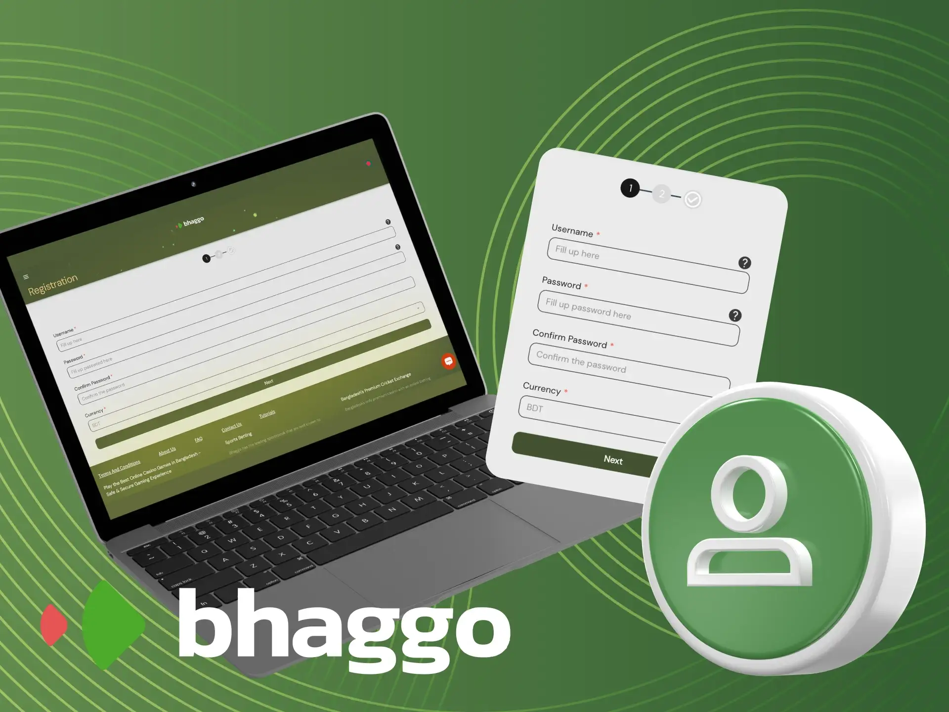 Bhaggo অনলাইন ক্যাসিনোতে আমি কীভাবে একটি নতুন অ্যাকাউন্ট তৈরি করব।