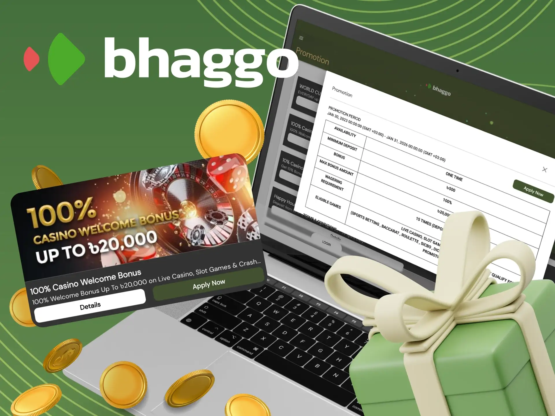 Bhaggo অনলাইন ক্যাসিনোতে আমি কীভাবে একটি স্বাগত বোনাস পেতে পারি।