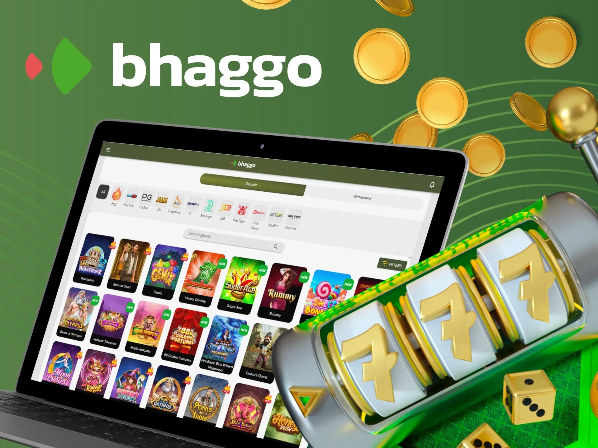 Bhaggo ক্যাসিনোতে স্লট গেমগুলি কীভাবে কাজ করে।